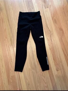 The North Face Black Girls' Reflective Logo Leggings